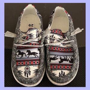 Kids Patterned Slip-On Shoes